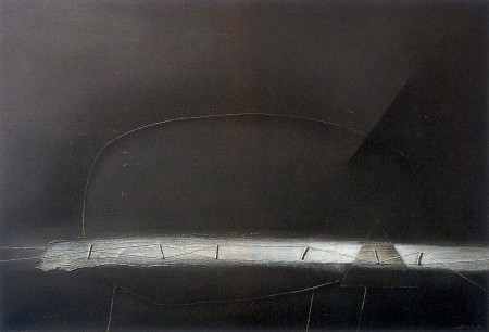 Espace cromlech a dominante horizontale