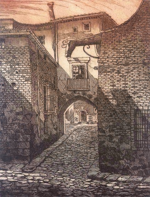 Calle típica de Oviedo